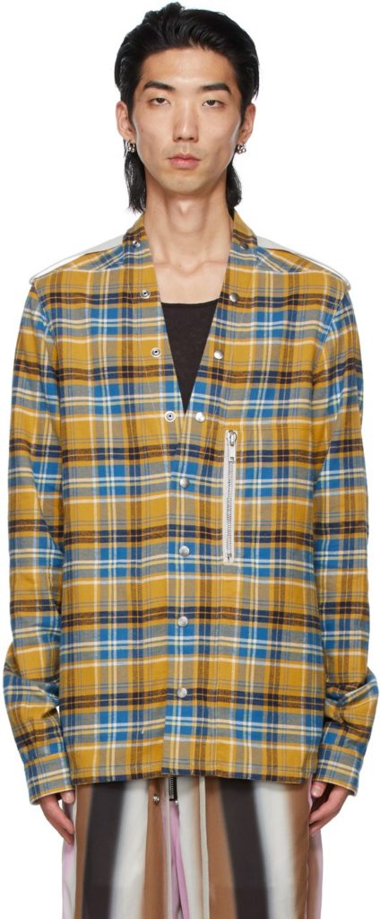 Rick Owens Blue/Yellow Flannel